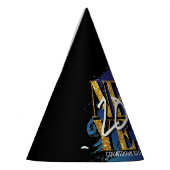 明けましておめでとうのイブのパーティーのモダンなブラシの打撃 パーティーハット (左)