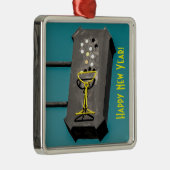 明けましておめでとうのクリスマスのオーナメント メタルオーナメント (右)