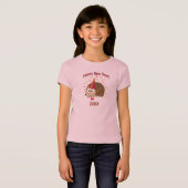 明けましておめでとうのハリネズミ! Tシャツ (正面フル)