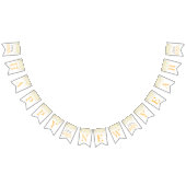 明けましておめでとうのパーティーのシャンペンの金黄色 バンティングフラッグ (全)