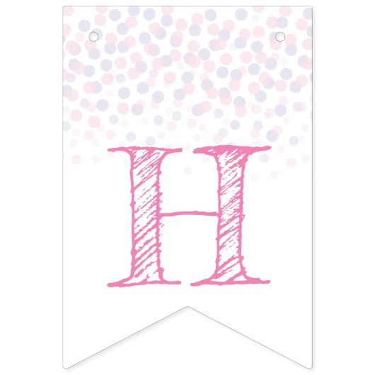 明けましておめでとうのパーティーのローズピンクのシャンペン バンティングフラッグ (第2の旗)