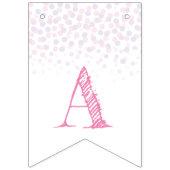 明けましておめでとうのパーティーのローズピンクのシャンペン バンティングフラッグ (第3の旗)