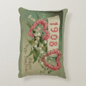 明けましておめでとうのビクトリアンなアクセントの枕 アクセントクッション (裏面(縦))