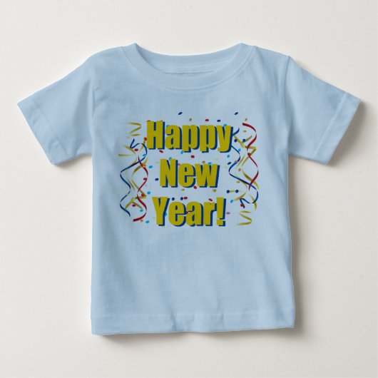 明けましておめでとうのワイシャツ ベビーTシャツ (正面)