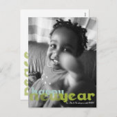 明けましておめでとうの写真の郵便はがき シーズンポストカード (正面/裏面)