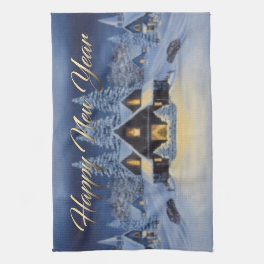 明けましておめでとうの台所タオル キッチンタオル (縦)