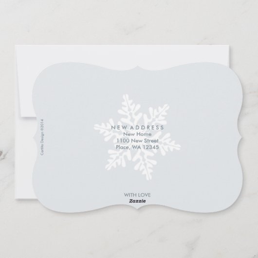 明けましておめでとうの新しい家|の休日の写真カード シーズンカード (裏面)