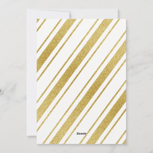 明けましておめでとうの金ゴールドのグリッターの紙吹雪の休日の写真 シーズンカード (裏面)