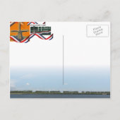 明けましておめでとうの雪によっては郵便はがきが自転車に乗ります シーズンポストカード (裏面)