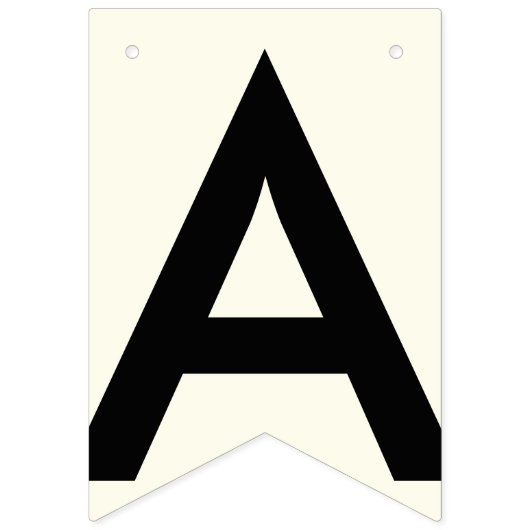 明けましておめでとうの黒およびアイボリーの白 バンティングフラッグ (第3の旗)