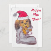 明けましておめでとう犬 シーズンポストカード (正面/裏面)