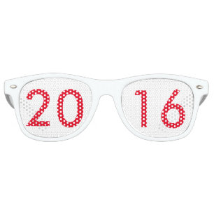 明けましておめでとう2016のガラス レトロサングラス