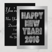 明けましておめでとう2016のパーティの招待状 招待状 (正面/裏面)