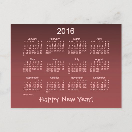 明けましておめでとう2016年 シーズンポストカード (正面)