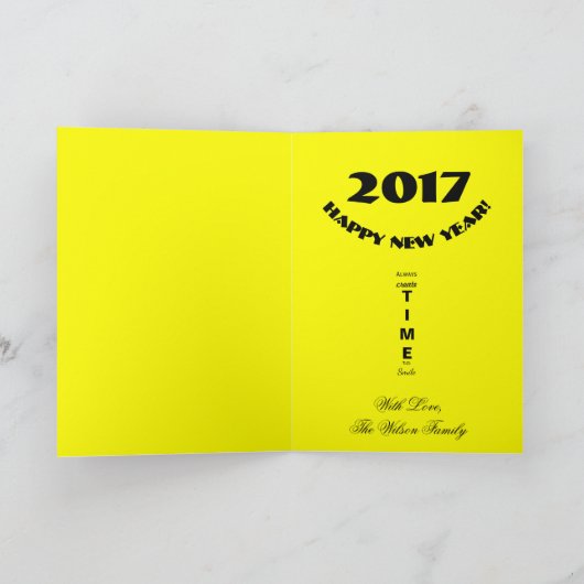 明けましておめでとう2017年のおもしろいなカレンダー シーズンカード (内部)