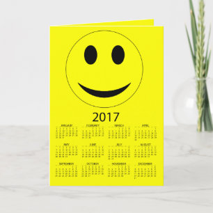 明けましておめでとう2017年のおもしろいなカレンダー シーズンカード