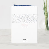 明けましておめでとう2020年及び銀製のクリスマスのキャラクター シーズンカード (裏面)