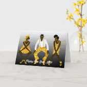 明けましておめでとう2020年 カード (黄色い花)