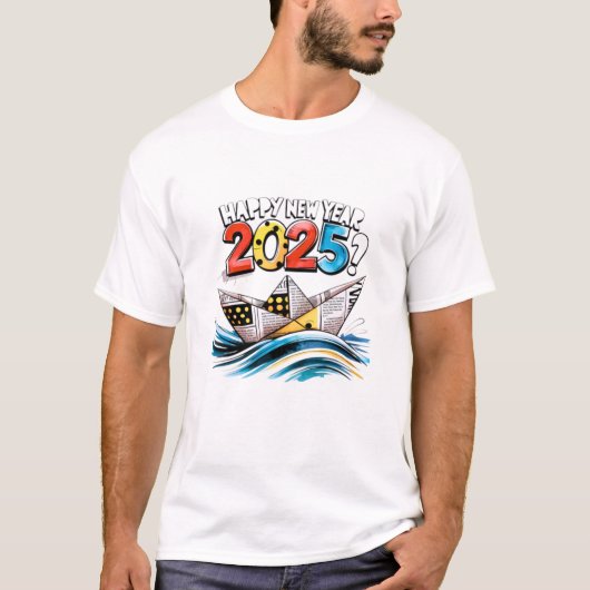 明けましておめでとう2025 Tシャツ (正面)