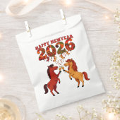 明けましておめでとう2026 チャムと一緒に馬を祝おう フェイバーバッグ (クリップ留めされた状態)
