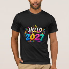 明けましておめでとう2027 ファミリーマッチングニューイヤー Tシャツ