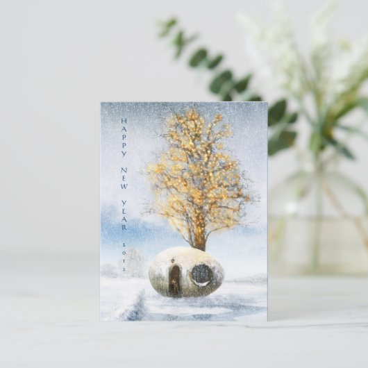 明けましておめでとう20xx |のおもしろいな卵の家 シーズンポストカード (スタンド正面)