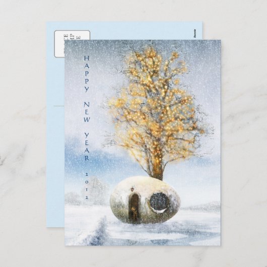 明けましておめでとう20xx |のおもしろいな卵の家 シーズンポストカード (正面/裏面)
