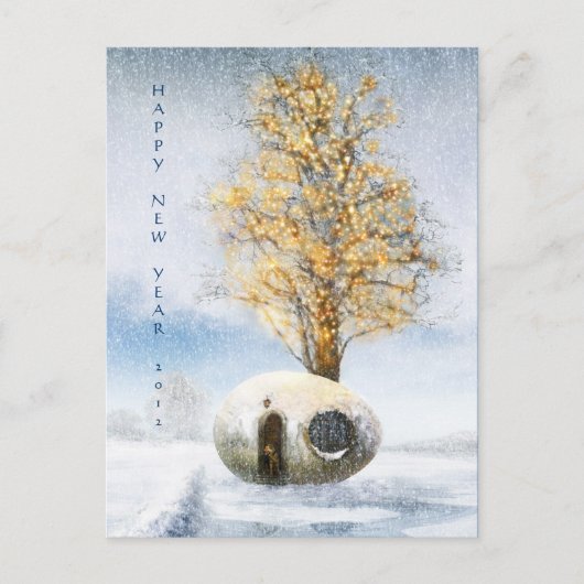 明けましておめでとう20xx |のおもしろいな卵の家 シーズンポストカード (正面)