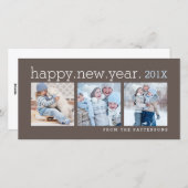 明けましておめでとう3の写真モカフォトカード シーズンカード (正面/裏面)