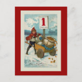 "明けましておめでとう"の挨拶状 シーズンポストカード (正面)