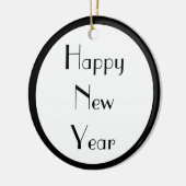 明けましておめでとう セラミックオーナメント (左)