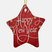 明けましておめでとう セラミックオーナメント (左)