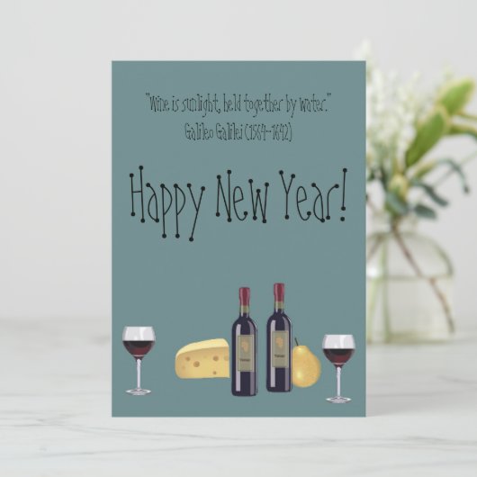 明けましておめでとう! -ワイングラス シーズンカード (スタンド正面)