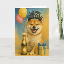 明けましておめでとう　柴犬 カード