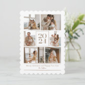 明けましておめでとう　楽しい家族のホリデーカード シーズンカード (スタンド正面)