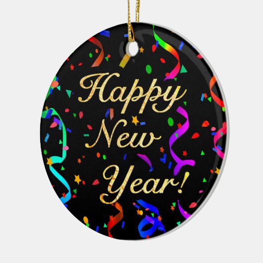 "明けましておめでとう! "(独身の味方された)オーナメント セラミックオーナメント (左)