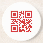 明けましておめでとう! -- QRコード コースター (正面)