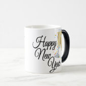 明けましておめでとうIシャンペンガラス モーフィングマグカップ (正面右)