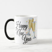 明けましておめでとうIシャンペンガラス モーフィングマグカップ (左)