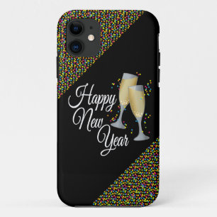 明けましておめでとうIシャンペンガラス iPhone 11 ケース