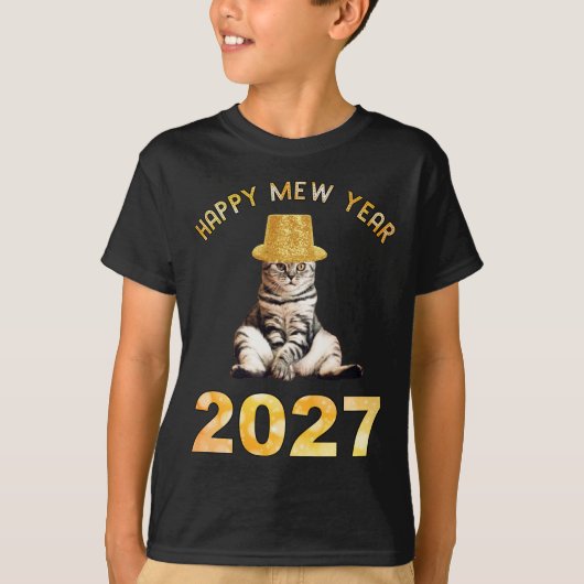 明けましてミュウ2027 Tシャツ (正面)