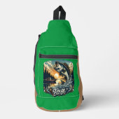 明け威厳のあるがバスの上空を飛び出す スリングバッグ (正面)