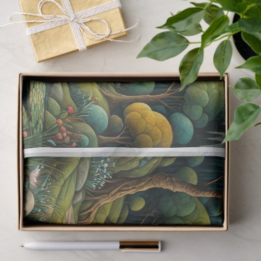 明け方に川と城を持つ夢のような風景 薄葉紙 (ギフト)