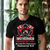 明け方の消防士のギアで体現した勇気 Tシャツ