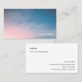 明け方の空と流星 シンプルな名刺 ビジネスカード ショップカード 名刺 (正面/裏面)