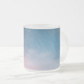 明け方の空と流星 フロストマグカップ フロストグラスマグカップ (正面右)