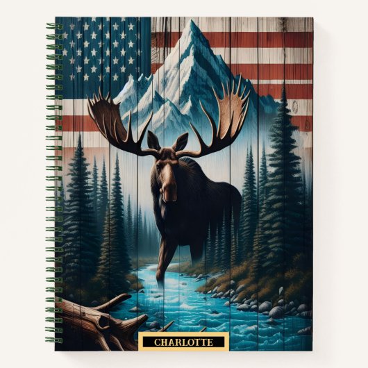 明け方威厳のあるにアメリカの荒野の中を歩く ノートブック (正面)