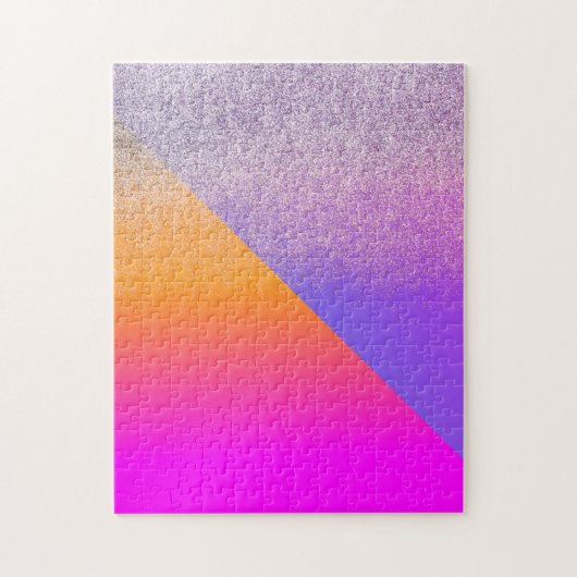 明すごいるい2トーン幾何三角形グリッター ジグソーパズル (縦)