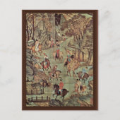 明の皇帝黄洲の旅によって ポストカード (正面)