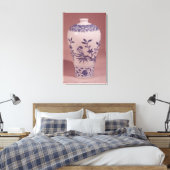 明の花の花瓶 キャンバスプリント (インサイチュ (寝室))